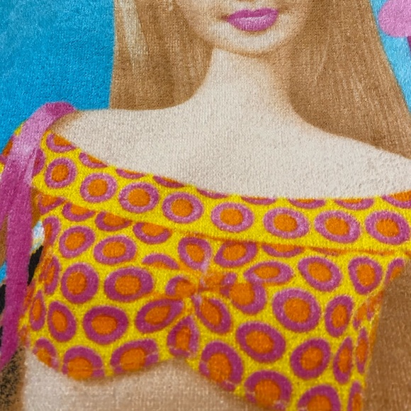 Mattel Barbie Beach Towel 30 X 60 NWT VINTAGE 2002 - Picture 10 of 11